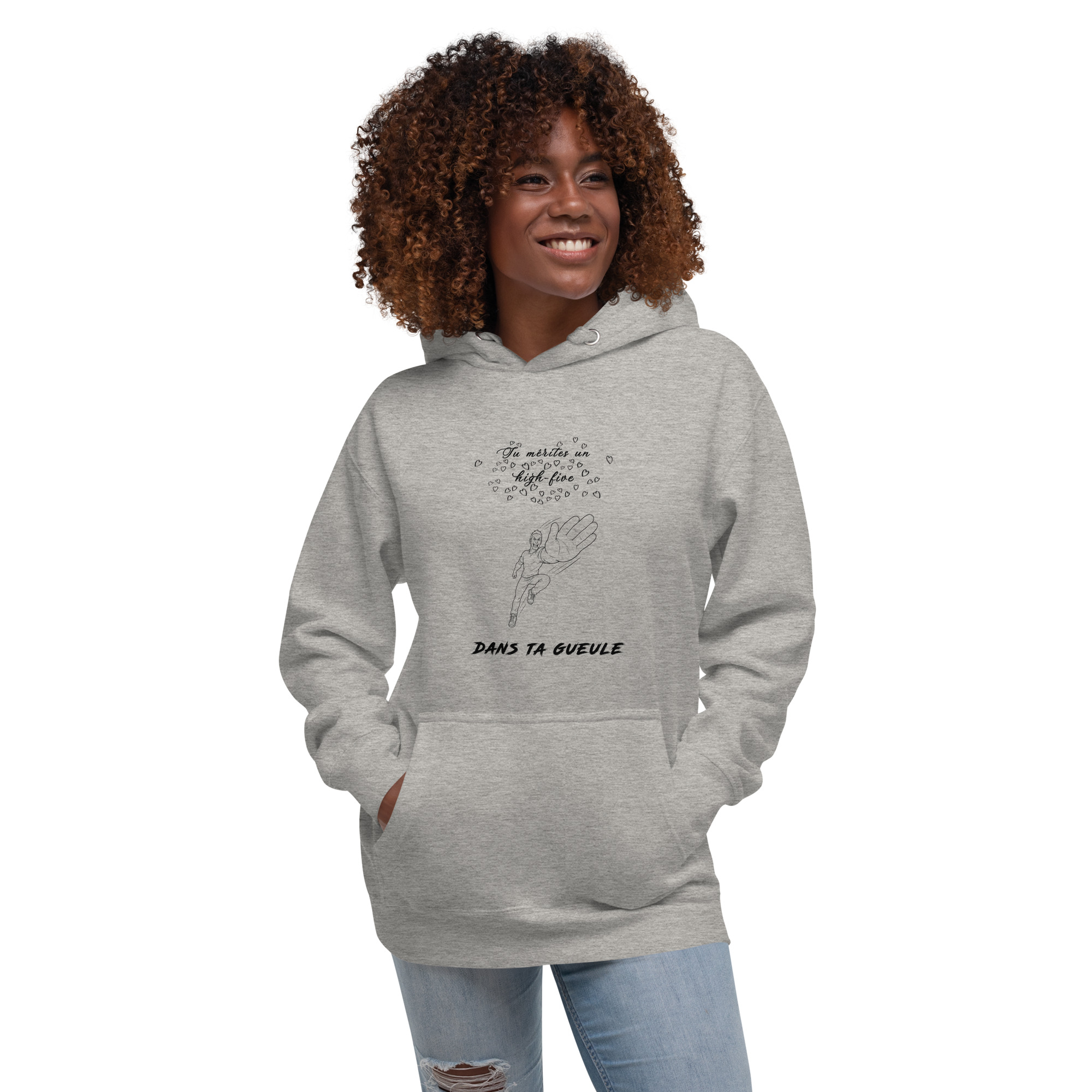 High-five dans ta gueule 🌶️🌶️ Hoodie – Image 5