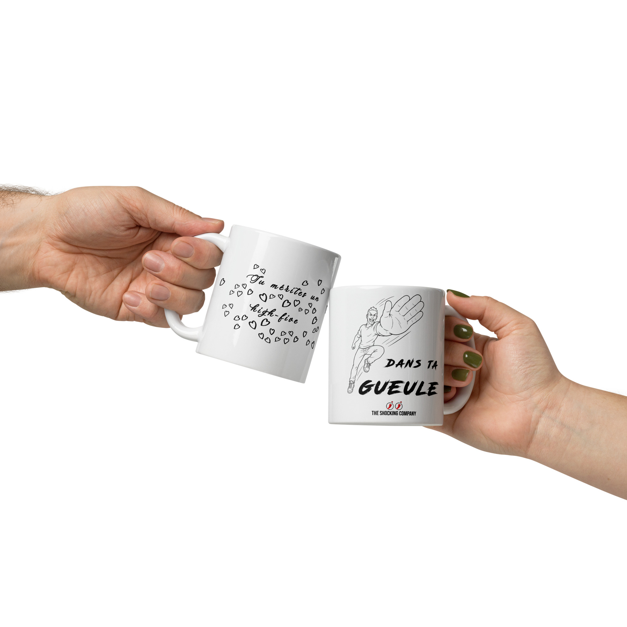 High-five dans ta gueule 🌶️🌶️ Tasse – Image 2