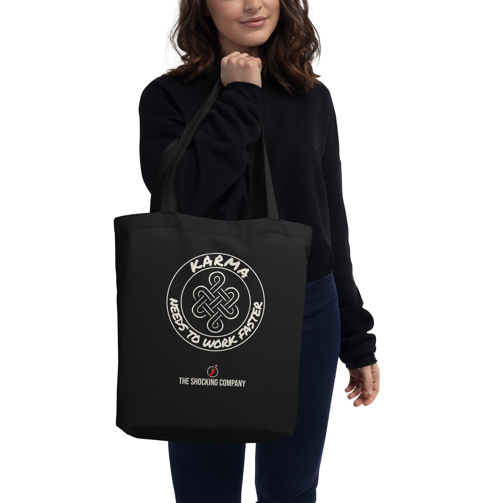 Karma needs to work faster 🌶️ Tote Bag Bio – Image 2