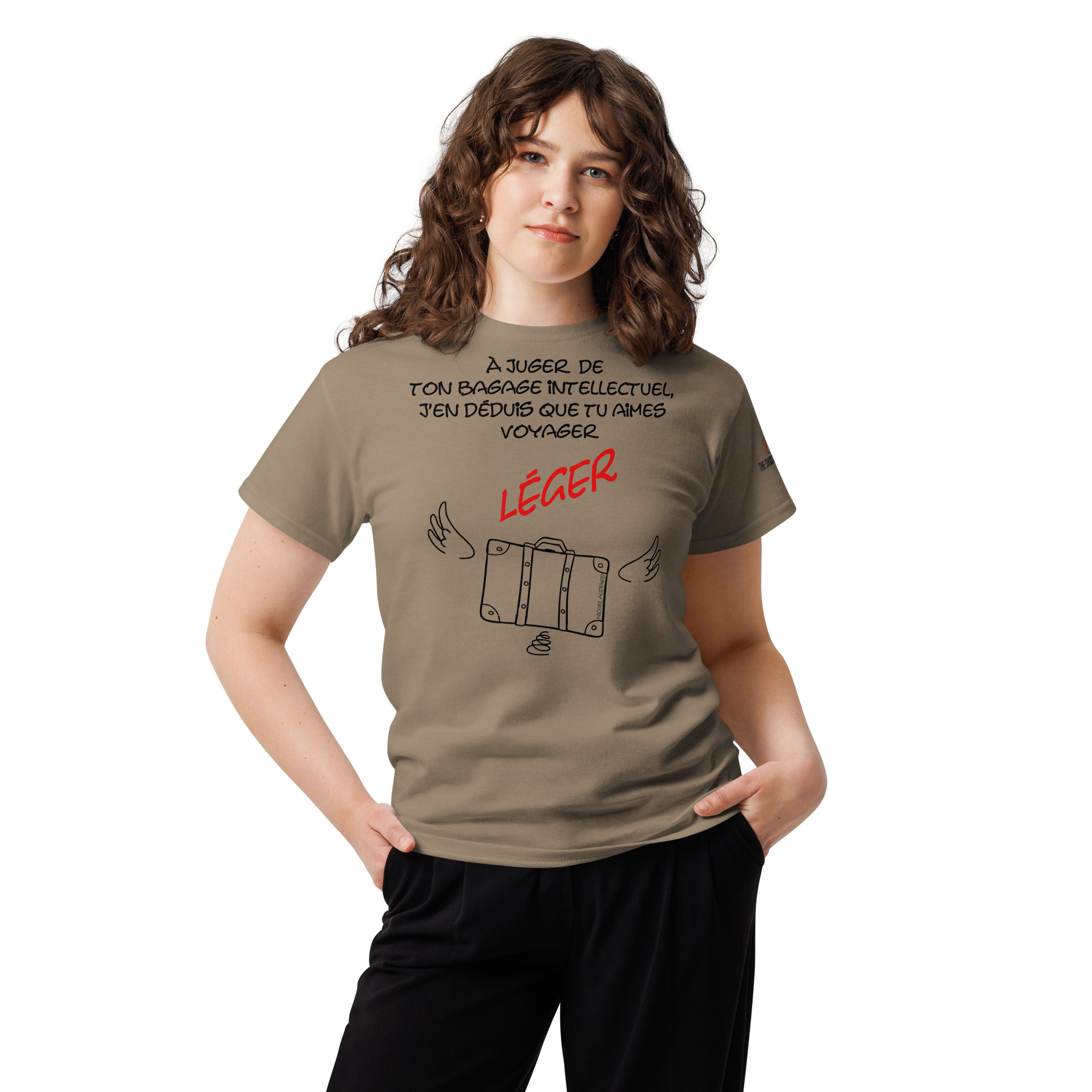 Bagage intellectuel pour voyager léger - Audiard -🌶️- T-shirt col rond unisexe – Image 4
