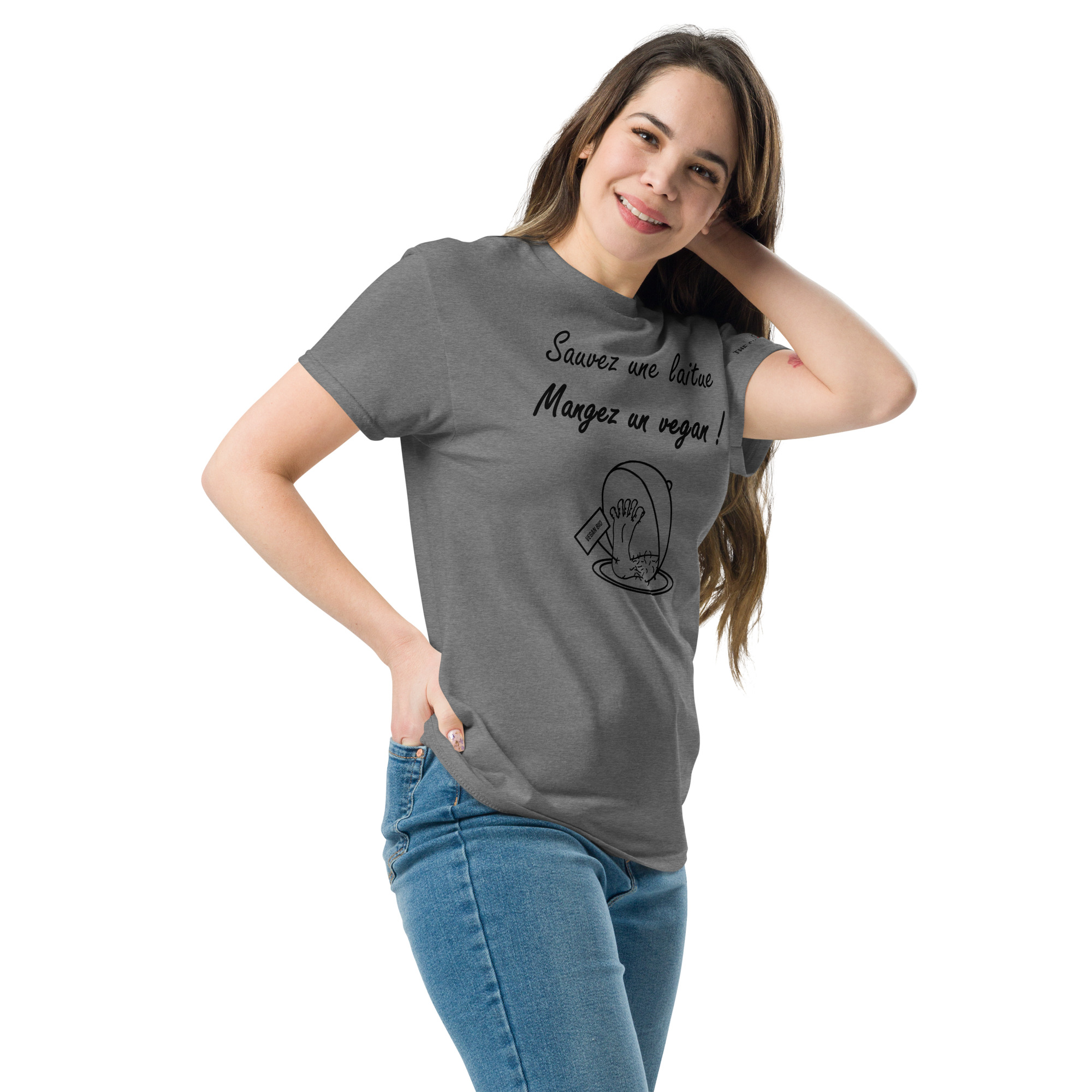 Sauvez une laitue, mangez un vegan !🌶️🌶️T-shirt – Image 4