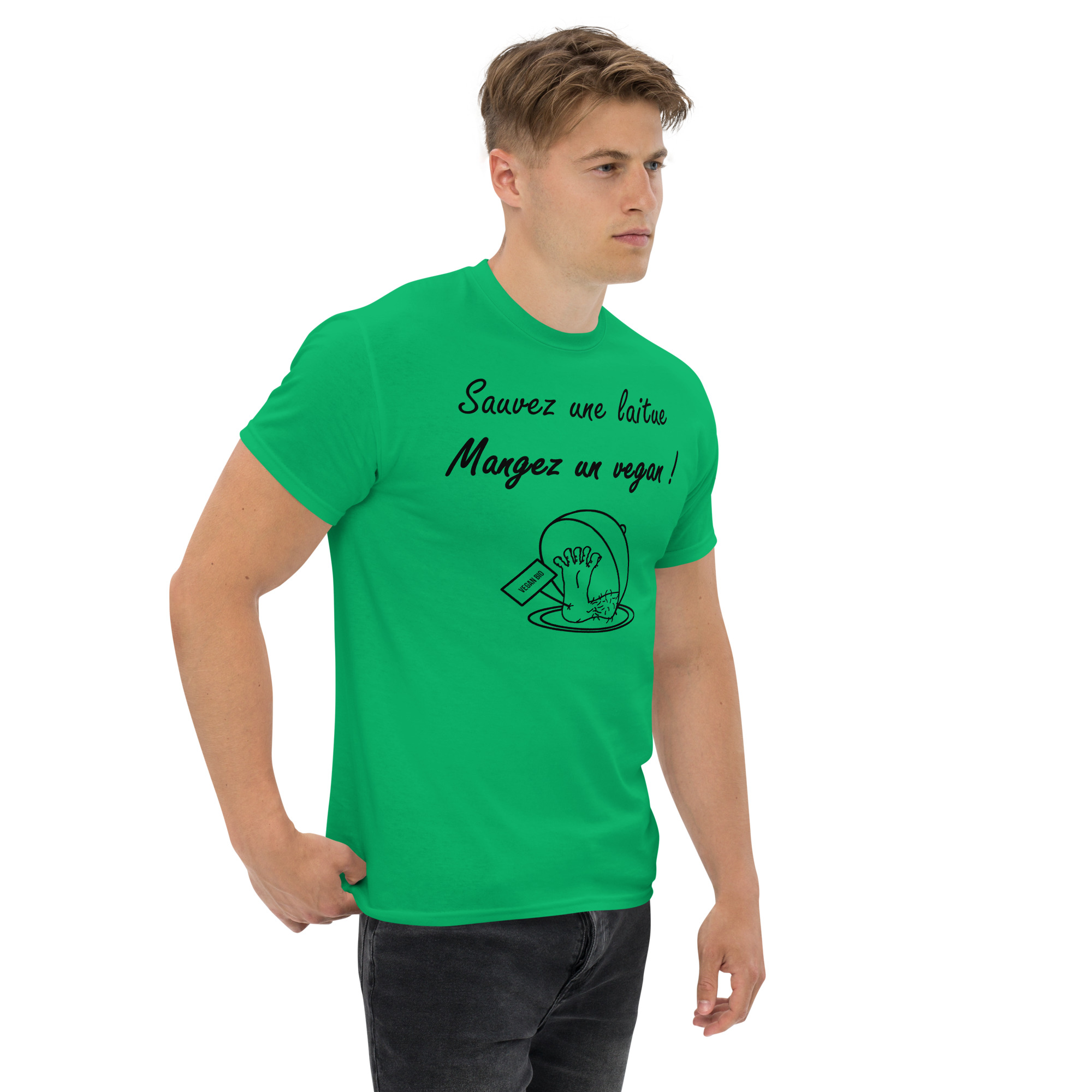 Sauvez une laitue, mangez un vegan !🌶️🌶️T-shirt – Image 3