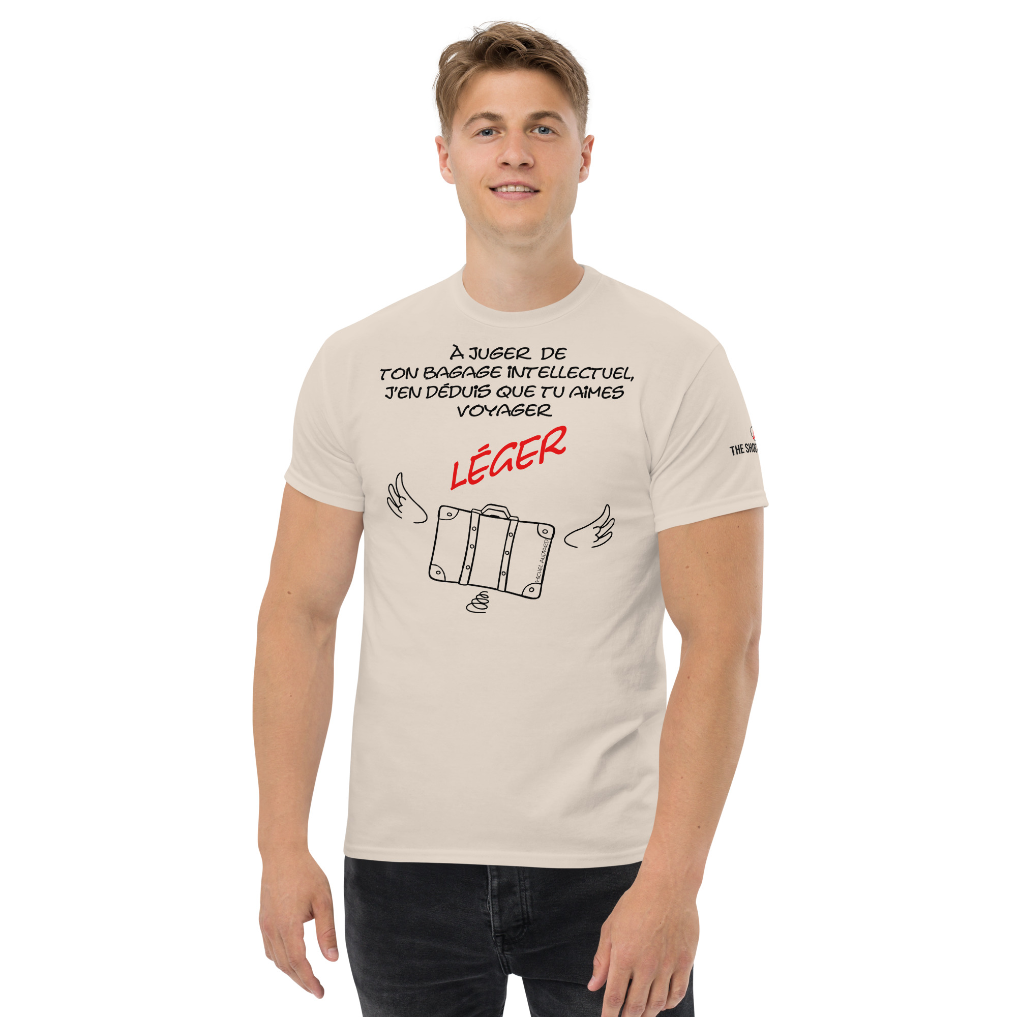 Bagage intellectuel pour voyager léger - Audiard -🌶️- T-shirt col rond unisexe – Image 5