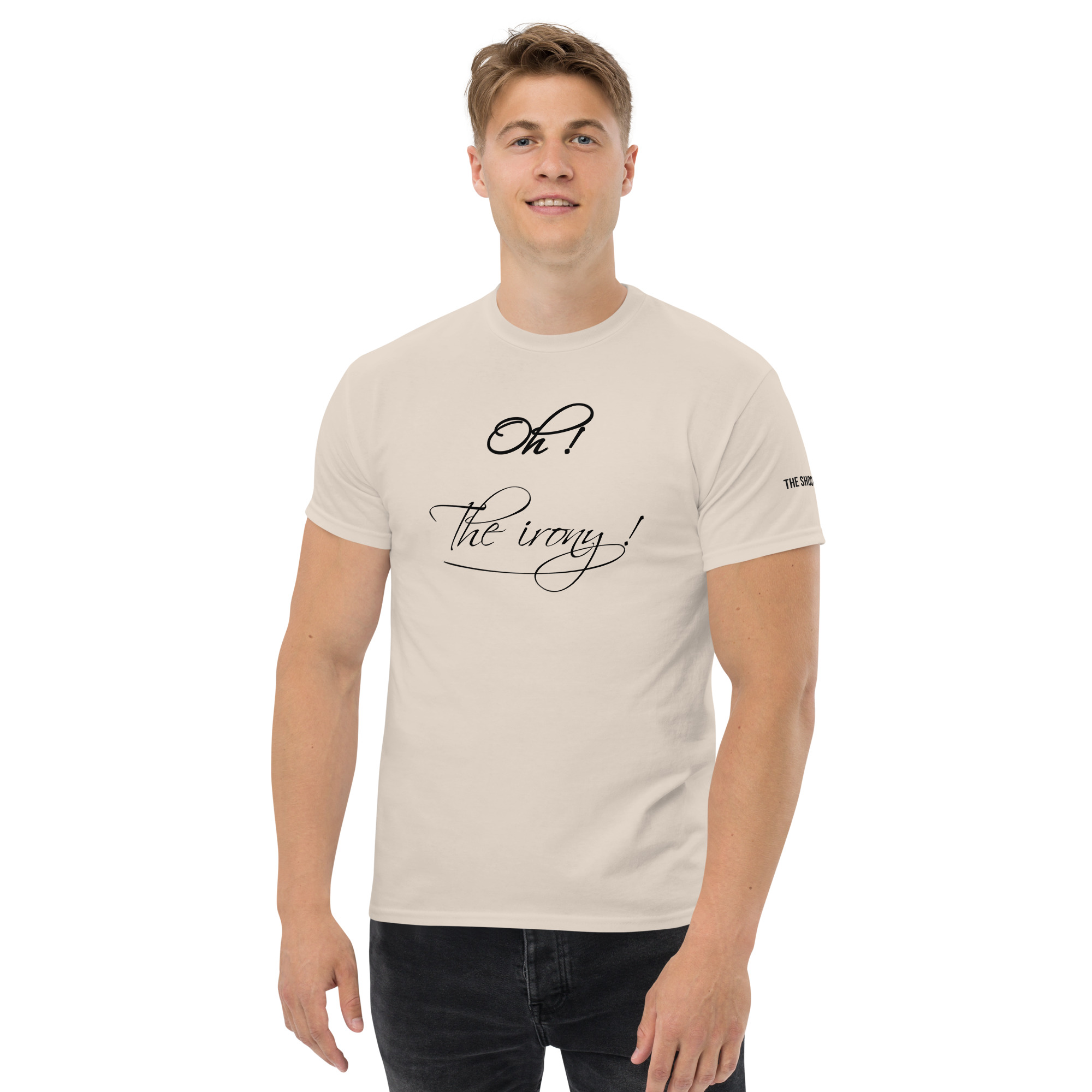 Oh ! The irony !🌶️T-shirt col rond unisexe – Image 3