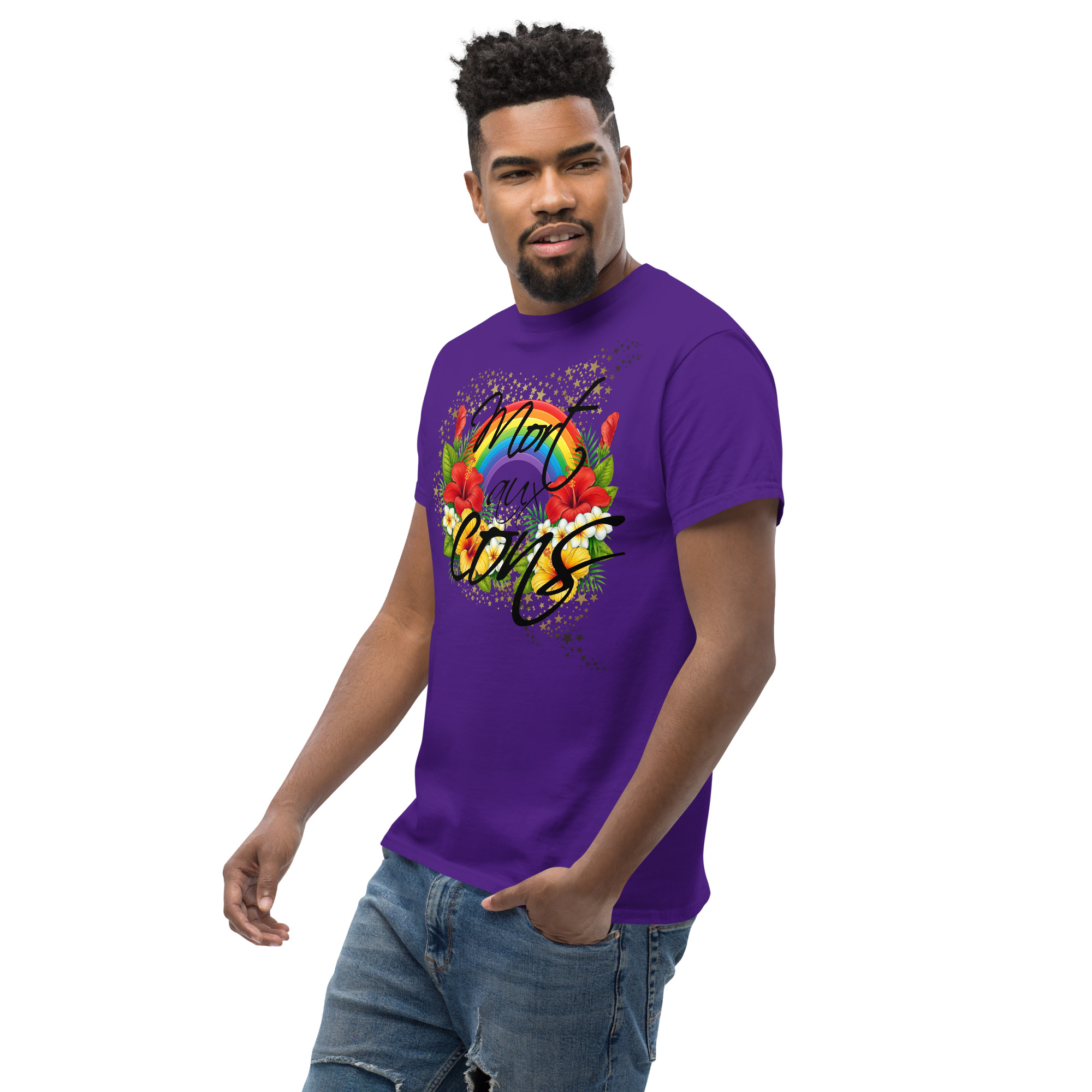 Mort aux cons🌶️🌶️🌶️T-shirt classique unisexe – Image 4