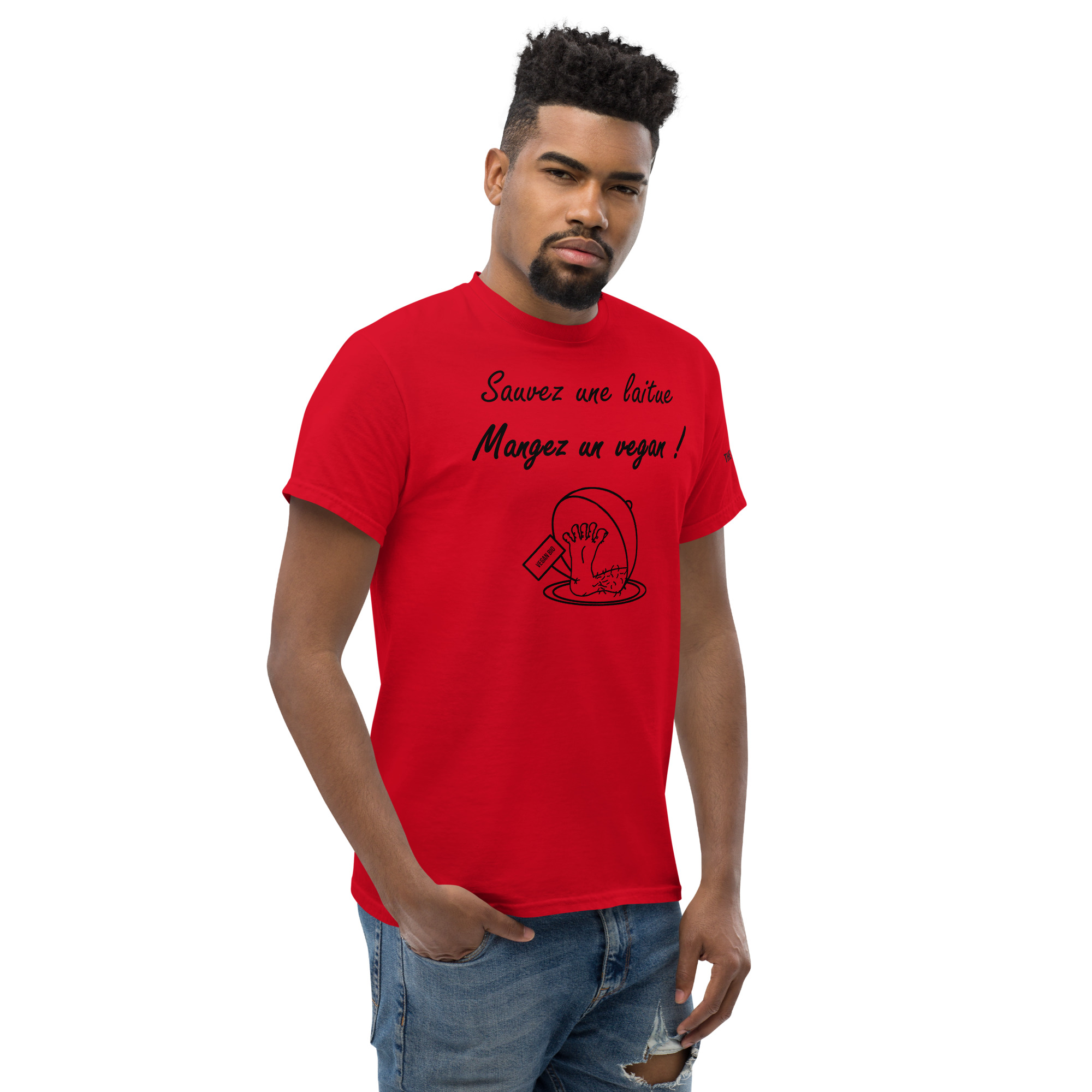 Sauvez une laitue, mangez un vegan !🌶️🌶️T-shirt – Image 5