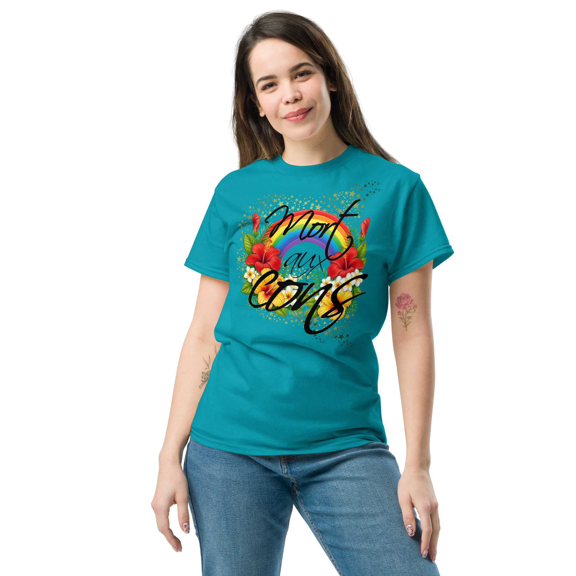 Mort aux cons🌶️🌶️🌶️T-shirt classique unisexe – Image 3