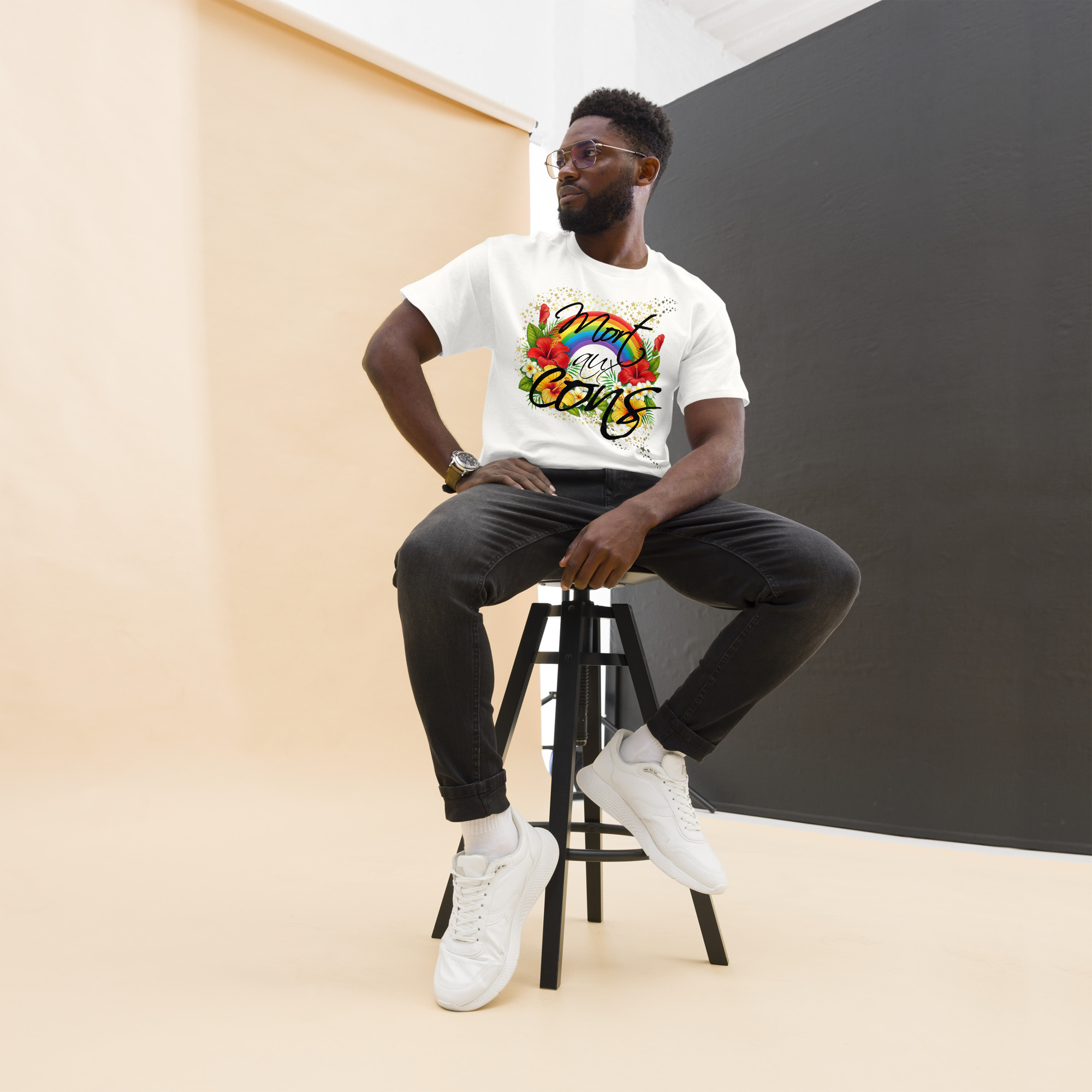Mort aux cons🌶️🌶️🌶️T-shirt classique unisexe – Image 8