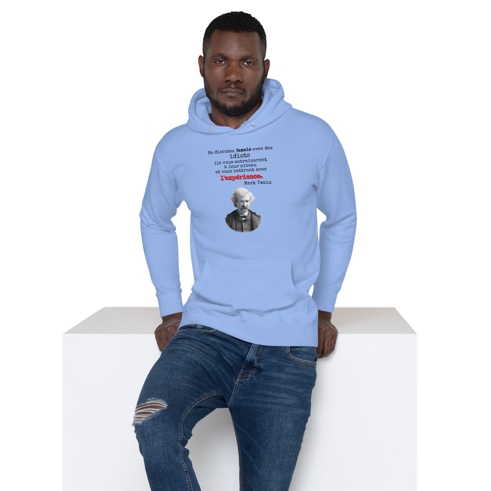 Les idiots vous battront avec l’expérience 🌶️Hoodie – Image 4