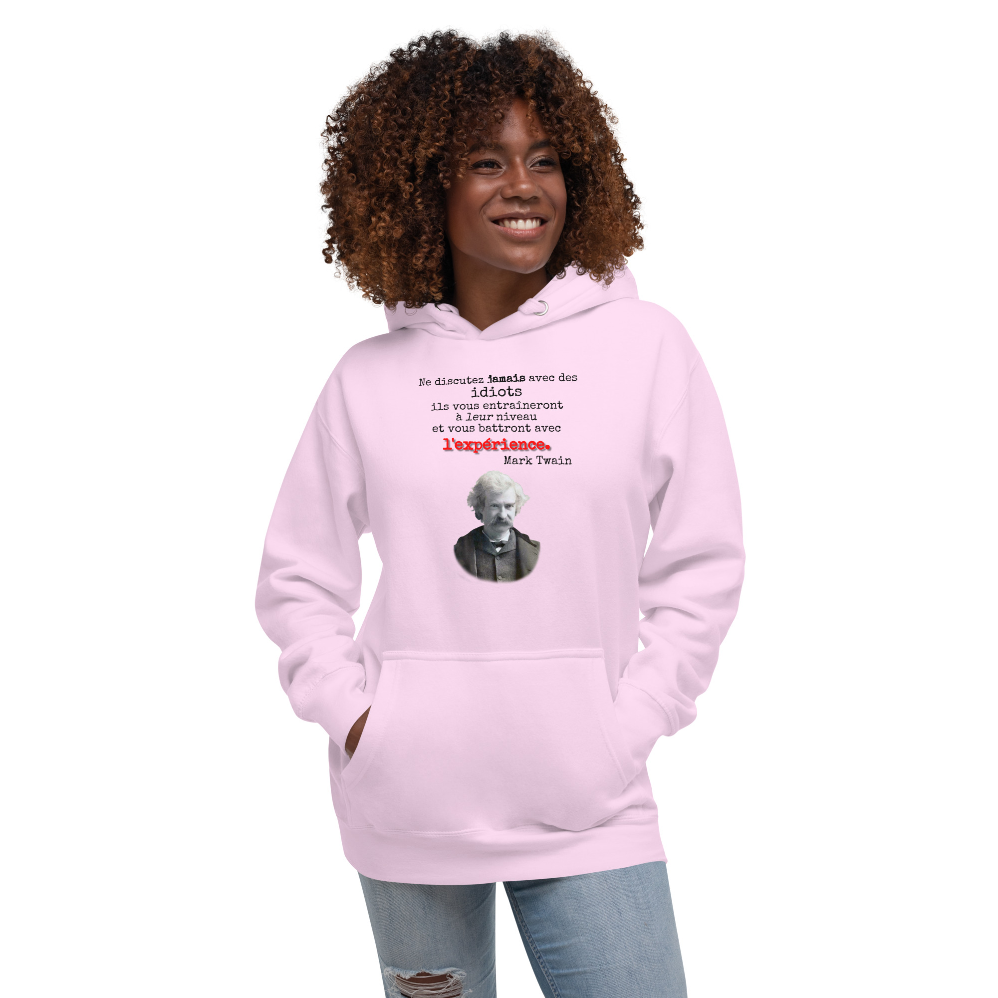 Les idiots vous battront avec l’expérience 🌶️Hoodie – Image 5