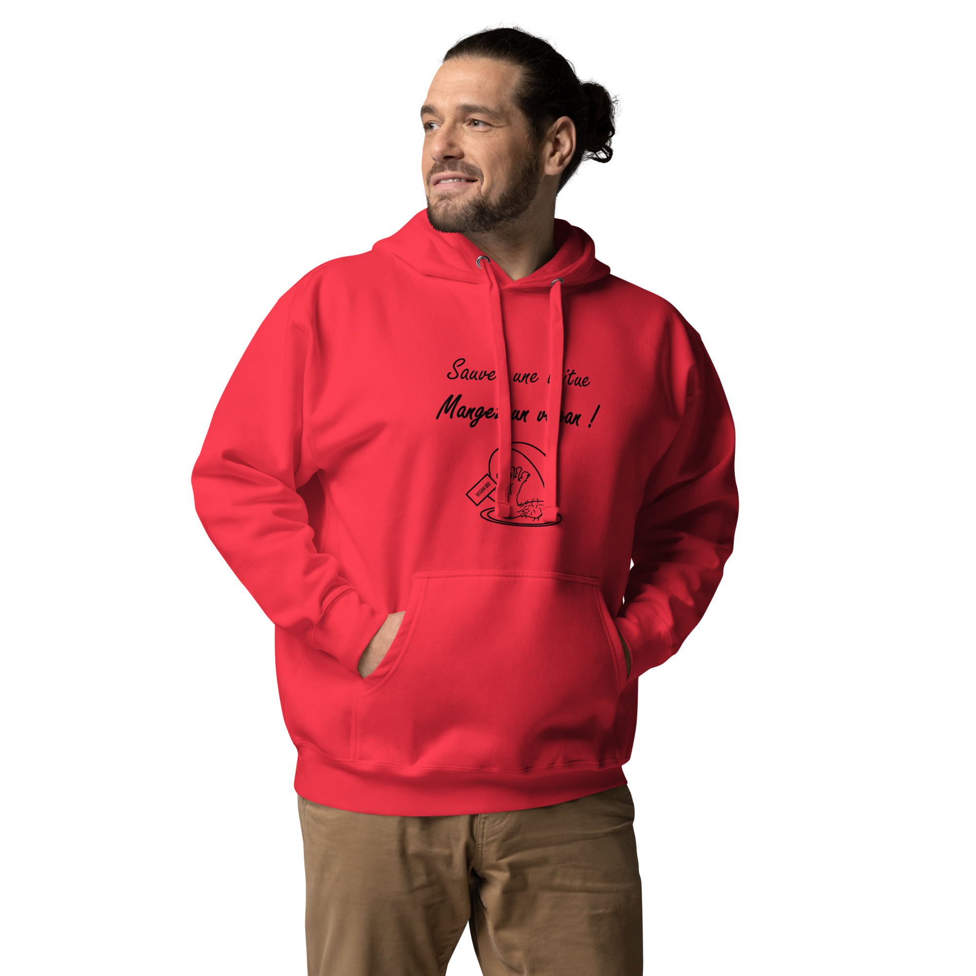 Sauvez une laitue, mangez un vegan !🌶️🌶️Hoodie – Image 5
