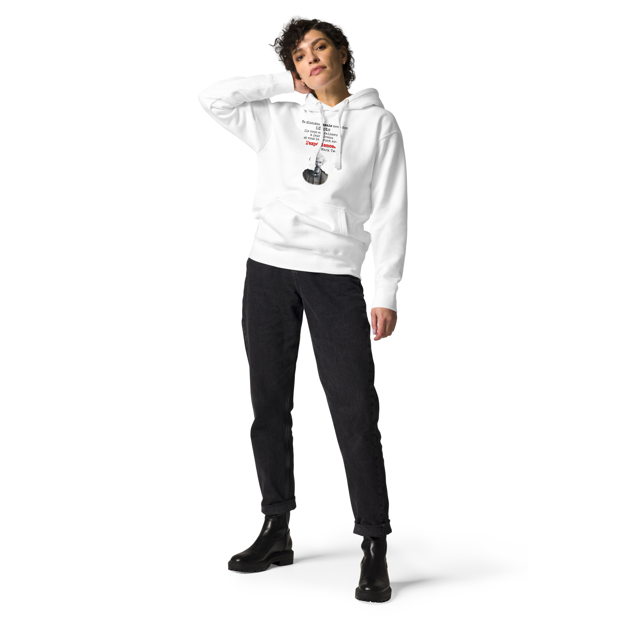 Les idiots vous battront avec l’expérience 🌶️Hoodie – Image 2