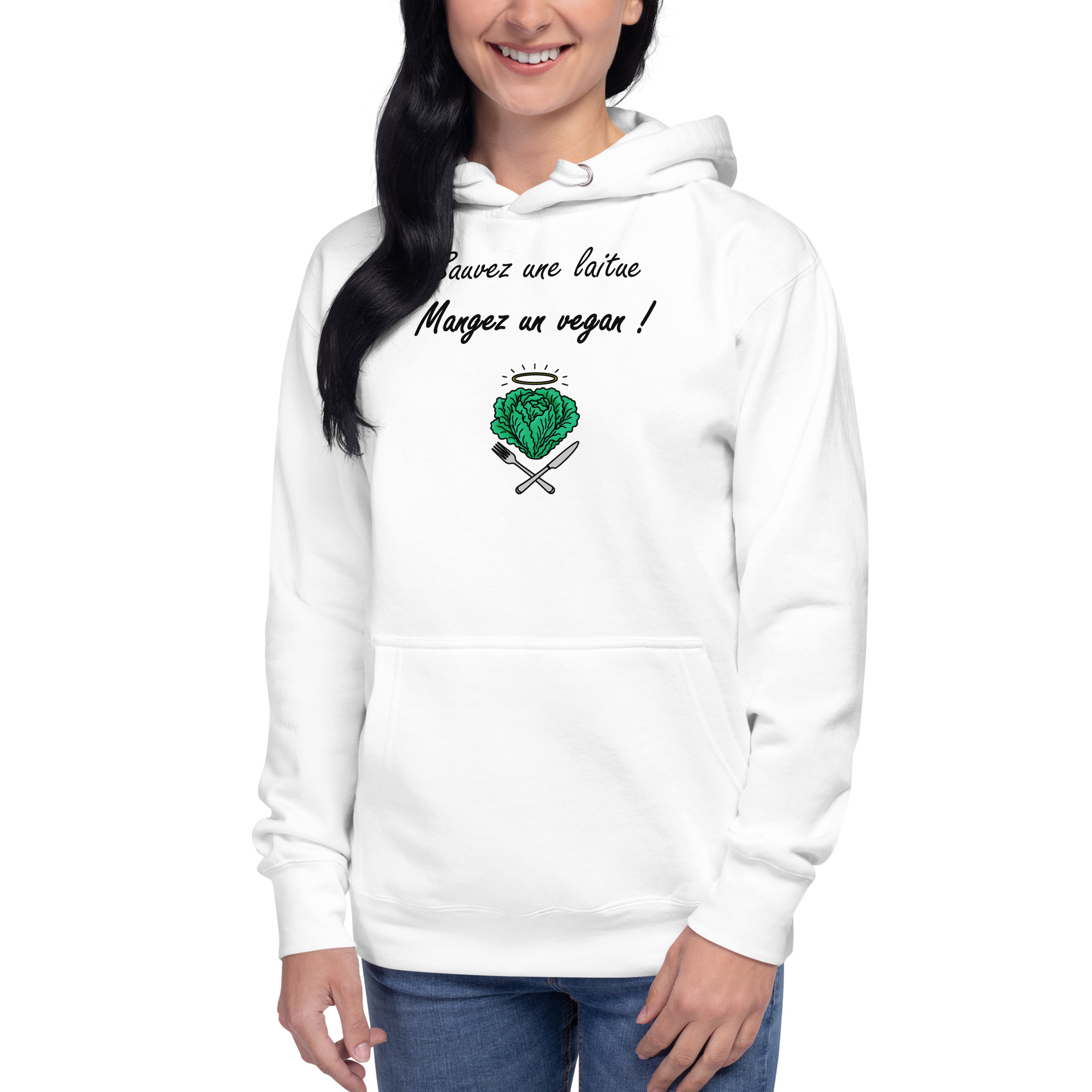 Sauvez une laitue, mangez un vegan🌶️Hoodie – Image 3