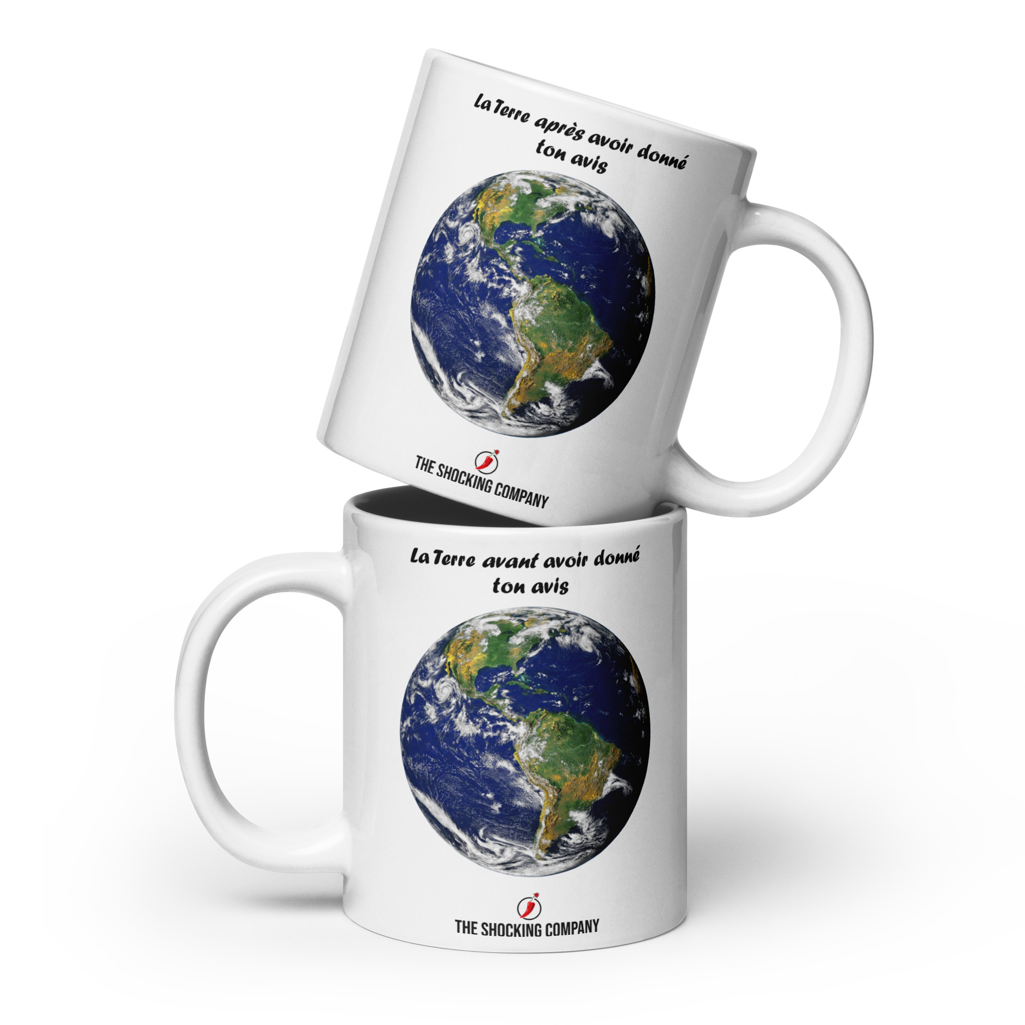 La Terre avant et après ton opinion 🌶️Tasse – Image 2